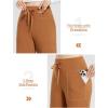 imagebaleaf Womens Winter Pants Fleece Lined Wide Leg Sweatpants with Pockets Warm Yoga Lounge DrawstringCaramel