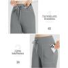 imagebaleaf Womens Winter Pants Fleece Lined Wide Leg Sweatpants with Pockets Warm Yoga Lounge DrawstringGrey
