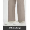 imagebaleaf Womens Yoga Dress Pants High Waist Travel Wide Leg with Pockets Stretch Casual Work SweatpantsKhaki