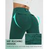 imagebaleaf Womens Yoga Pants with 4 Cargo Pockets Scrunch Workout Flare Leggings High Waist Casual Gym Bell BottomDark Green