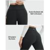 imagebeleaf Womens Fleece Lined Pants Winter Warm Thermal Water Resistant High Waisted Travel Pants Thick Pants Work Golf CasualBlack