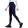 imagebaleaf Womens Fleece Lined Leggings Thermal Hiking Pants Water Resistant Pockets Winter Warm Cargo Insulated TightsNavy Blue