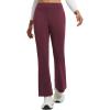 imagebaleaf Womens Fleece Lined Pants Winter Flare Yoga Pants Warm Thermal Bootcut LeggingsWine Red