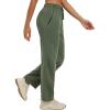 imagebaleaf Womens Hiking Pants Ripstop Water Resistant Lightweight Quick Dry Zip Pockets UPF50 Travel ClothesArmy Green