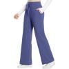 imagebaleaf Womens Winter Pants Fleece Lined Wide Leg Sweatpants with Pockets Warm Yoga Lounge DrawstringNavy