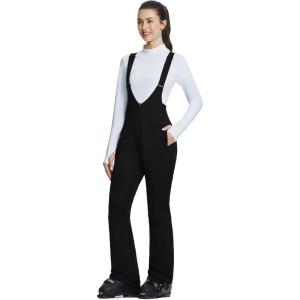 imagebaleaf Womens Snow Bibs Pants Waterproof Insulated Ski Overalls Pants Snowboarding Winter Warm Snow SuitBlack