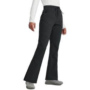 imagebaleaf Womens Waterproof Pants Hiking Snow Fleece Lined Pockets Thermal Warm Insulated Softshell SkiBlack