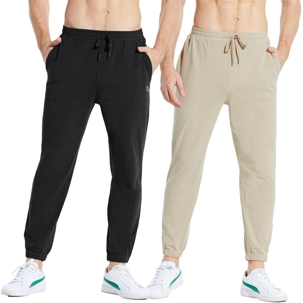 imagebaleaf mens SweatpantsBblackkhaki