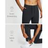 imagebaleaf 30 Mens Golf Joggers Pants Stretch Lightweight Quick Dry Slim Fit Casual Work Dress Sweatpants Zip PocketsBlack