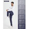 imagebaleaf 30 Mens Golf Joggers Pants Stretch Lightweight Quick Dry Slim Fit Casual Work Dress Sweatpants Zip PocketsBlue