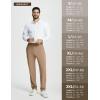 imagebaleaf 30 Mens Golf Joggers Pants Stretch Lightweight Quick Dry Slim Fit Casual Work Dress Sweatpants Zip PocketsBrown