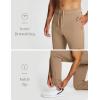 imagebaleaf 30 Mens Golf Joggers Pants Stretch Lightweight Quick Dry Slim Fit Casual Work Dress Sweatpants Zip PocketsBrown