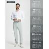 imagebaleaf 30 Mens Golf Joggers Pants Stretch Lightweight Quick Dry Slim Fit Casual Work Dress Sweatpants Zip PocketsGrey
