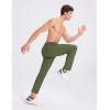 imagebaleaf Mens Athletic Pants with Zipper Pockets Lightweight Quick Dry Tapered Sweatpants for Track Workout Running JoggingArmy Green