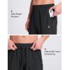 imagebaleaf Mens Athletic Pants with Zipper Pockets Lightweight Quick Dry Tapered Sweatpants for Track Workout Running JoggingBlack