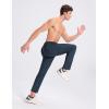 imagebaleaf Mens Athletic Pants with Zipper Pockets Lightweight Quick Dry Tapered Sweatpants for Track Workout Running JoggingNavy Blue