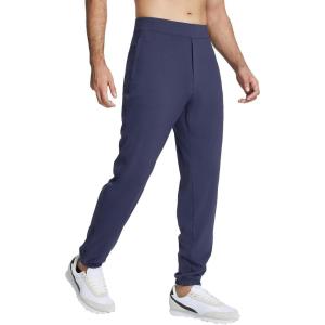 imagebaleaf 30 Mens Golf Joggers Pants Stretch Lightweight Quick Dry Slim Fit Casual Work Dress Sweatpants Zip PocketsBlue