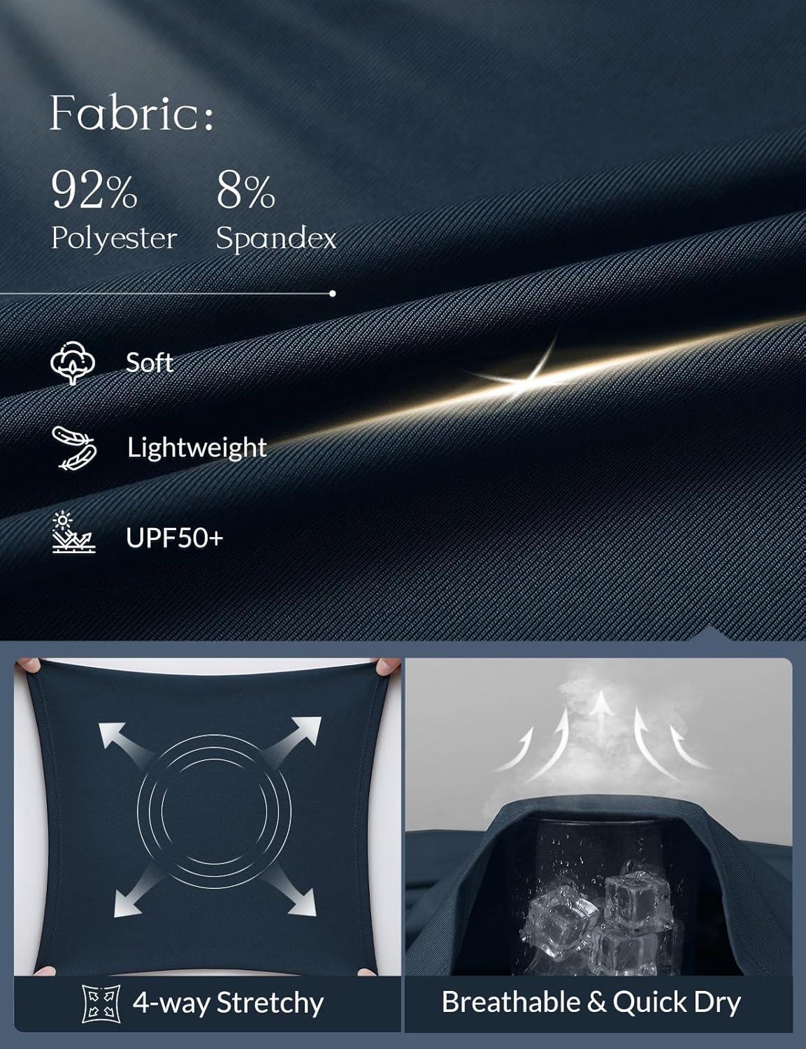 imagebaleaf Skorts for Woman 20quot Knee Length Golf Tennis Skirt High Waisted Long Athletic Casual Pockets UPF 50Navy Blue