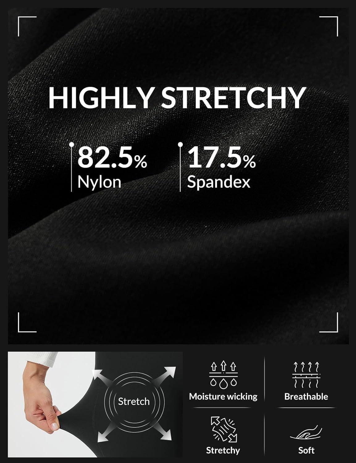 imagebaleaf Super High Waisted Leggings for Women with Pockets Stretchy Tummy Control Soft Yoga Workout Gym Petite PantsBlack