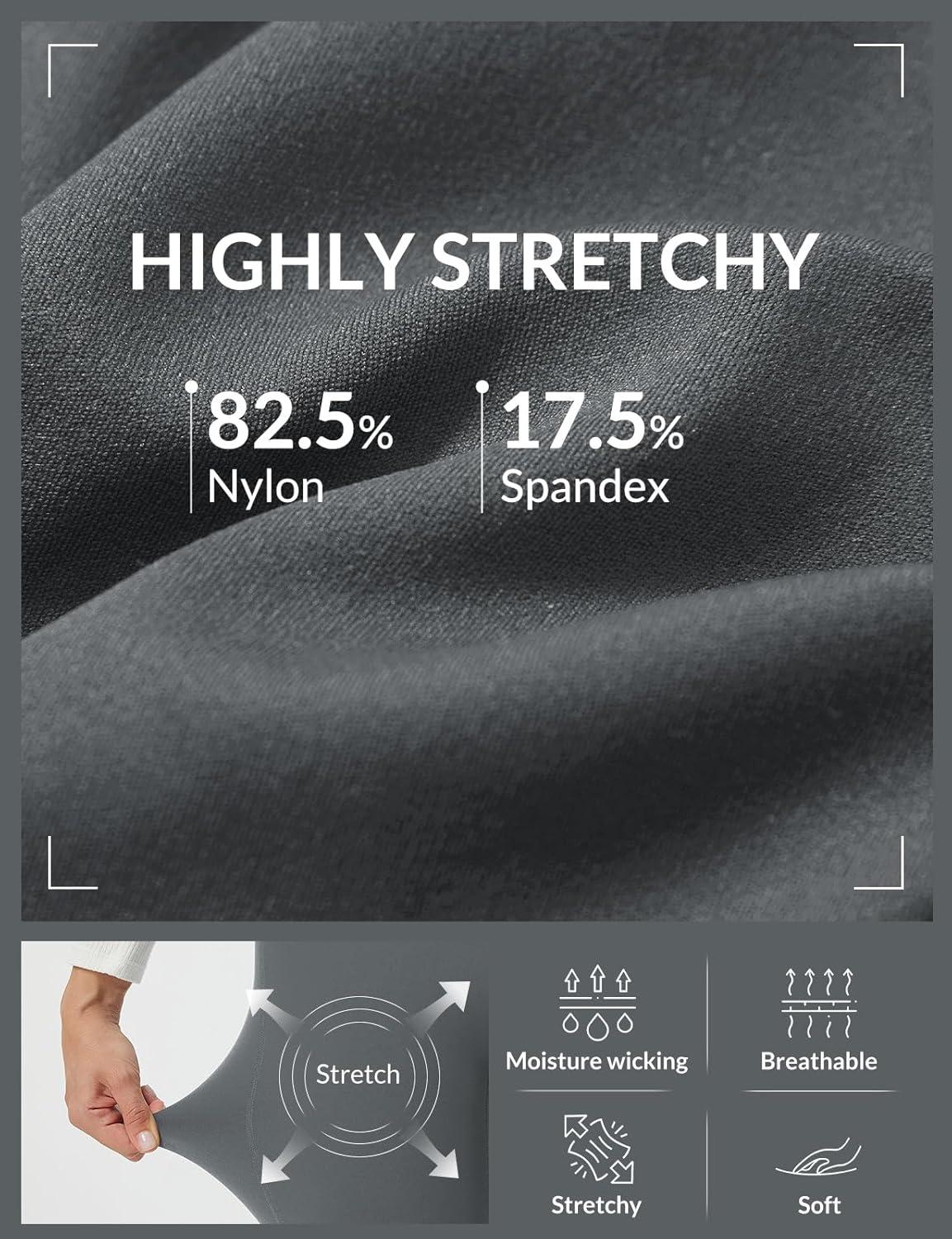 imagebaleaf Super High Waisted Leggings for Women with Pockets Stretchy Tummy Control Soft Yoga Workout Gym Petite PantsDark Gray