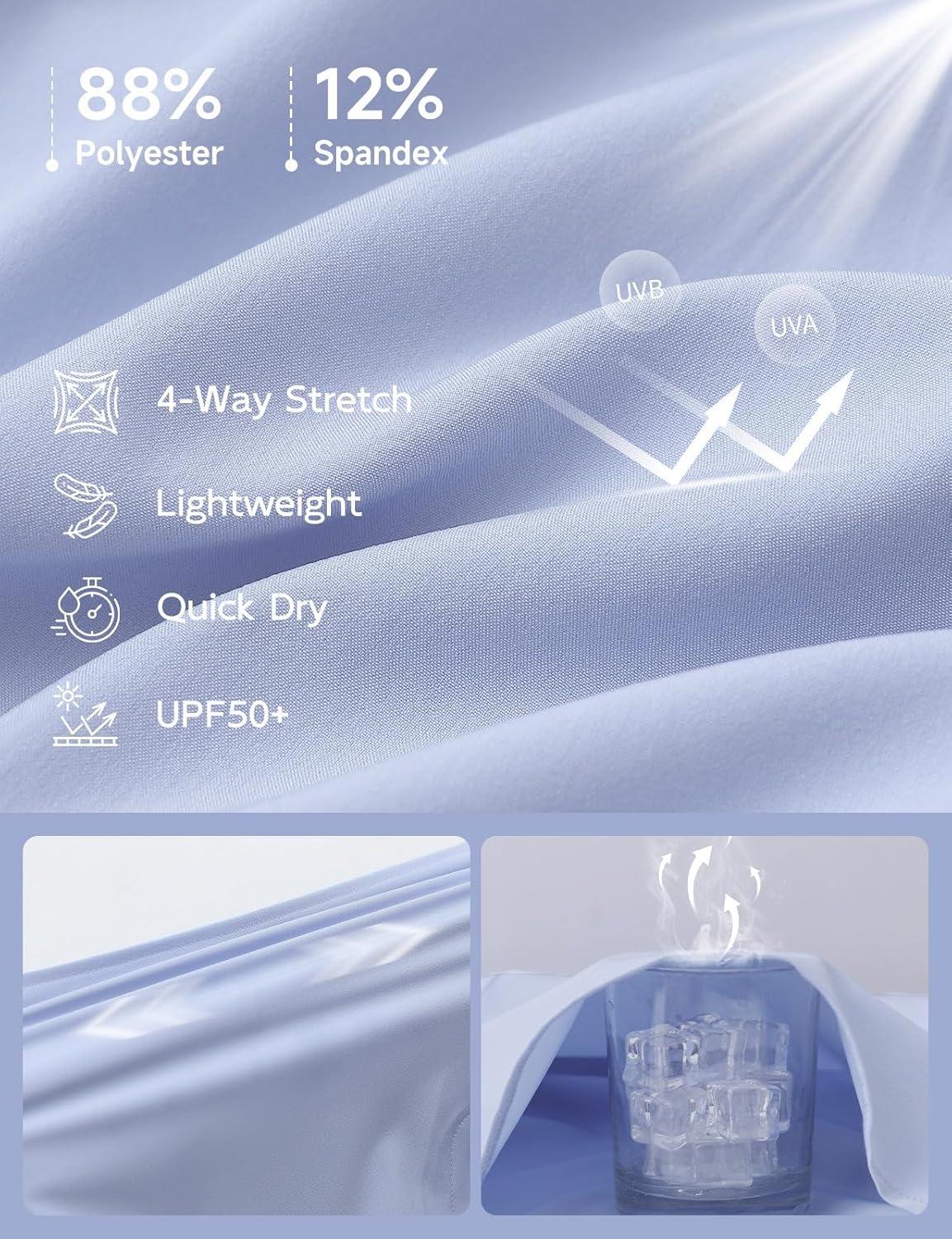 imagebaleaf Womens 3quot Workout Shorts High Waisted Athletic Running Shorts with Liner Sports Lightweight Quick DryLight Blue