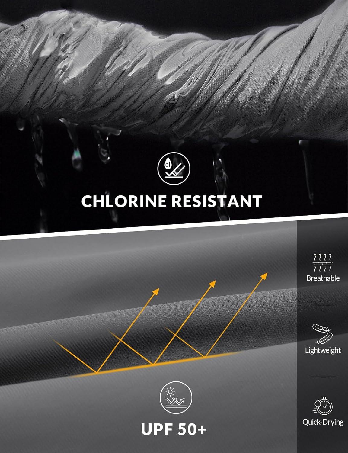 imagebaleaf Womens 3quot5quot7quot9quot High Waisted Swim Board Shorts Quick Dry Swimsuits Bottoms Trunks with PocketsDark Grey