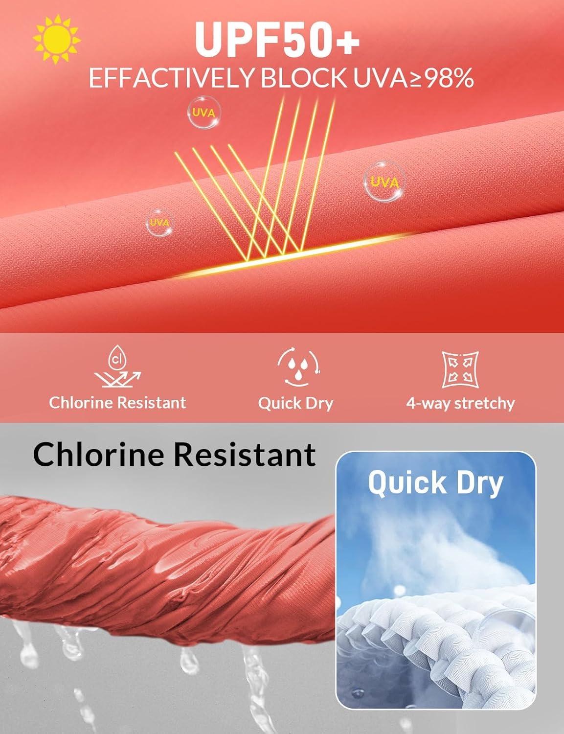 imagebaleaf Womens 3quot5quot7quot9quot High Waisted Swim Board Shorts Quick Dry Swimsuits Bottoms Trunks with PocketsPink