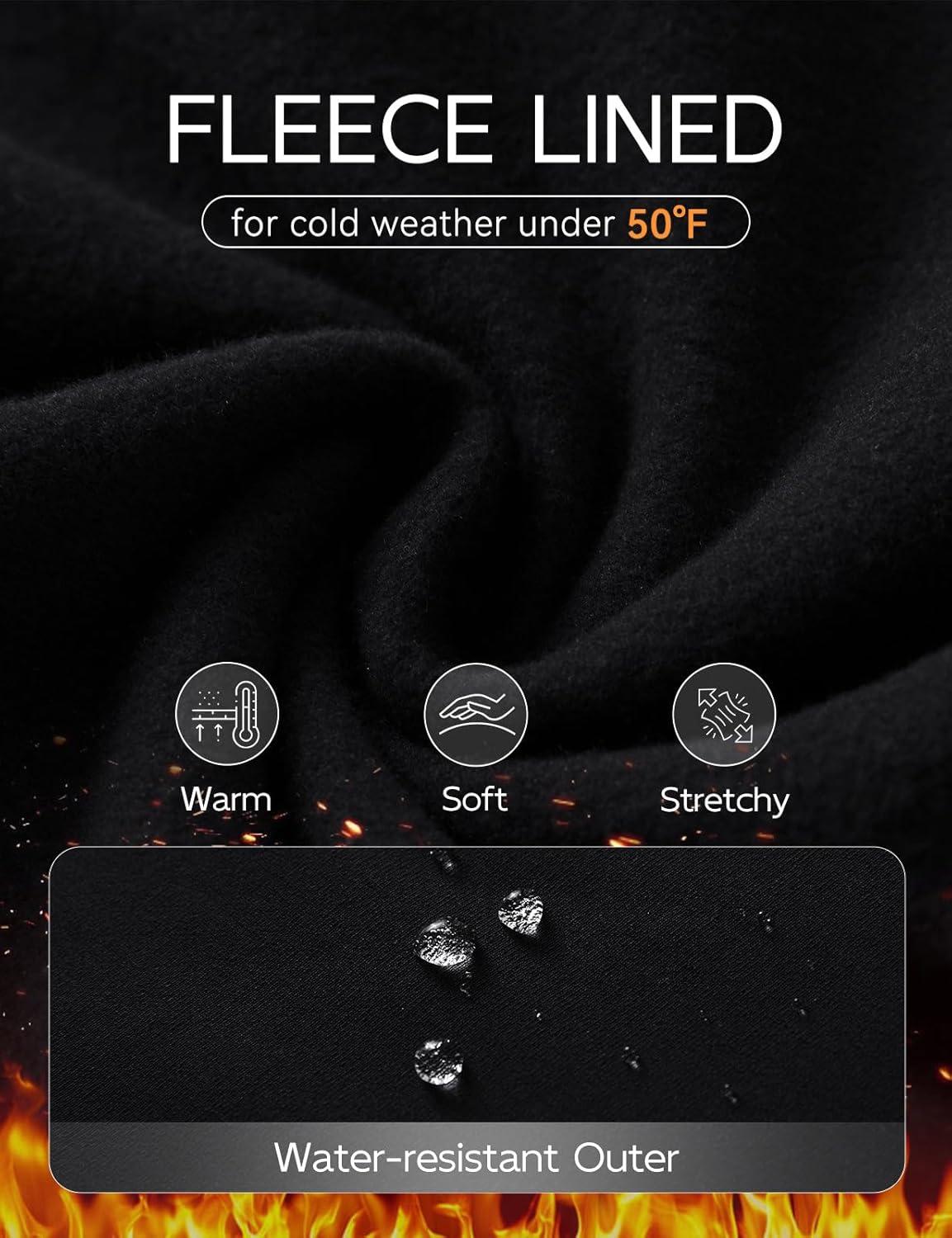 imagebaleaf Womens Fleece Golf Pullover Half Zip Running Jacket Thermal Shirts Winter Cold Weather Gear Water ResistantBlack