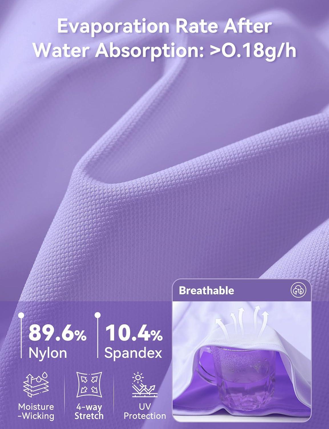 imagebaleaf Womens Golf Shirt Sleeveless Tennis Tank Tops VNeck Racerback Polo Collar UPFPurple