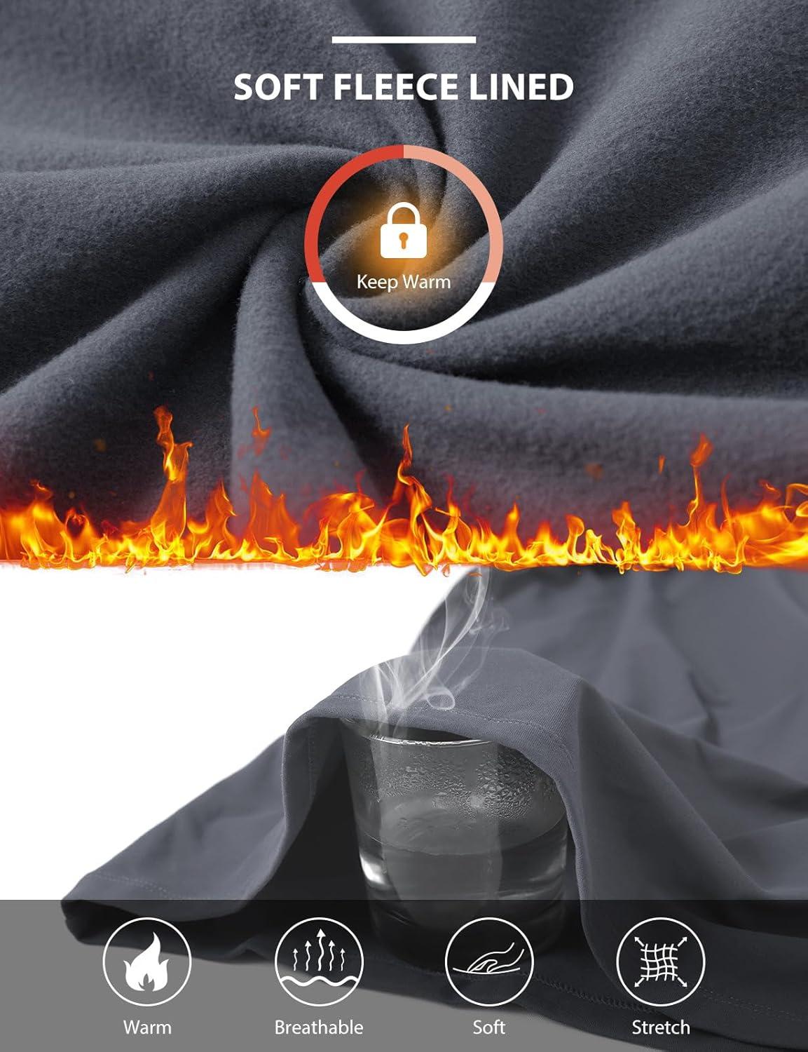 imagebaleaf Womens Thermal Turtleneck Tops Long Sleeve Shirts Ski Base Layer with Integrated Neck Face Mask ThumbholesDark Gray