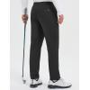 imagebaleaf Mens 30quot Fleece Lined Golf Pants Warm Winter Stretchy Casual Business Travel 3 PocketsBlack