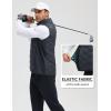 imagebaleaf Mens Puffer Vest Outerwear Golf Sleeveless Jacket Winter Warm Lightweight Pockets WindproofDark Gray
