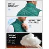 imagebaleaf Mens Puffer Vest Outerwear Golf Sleeveless Jacket Winter Warm Lightweight Pockets WindproofGreen