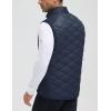 imagebaleaf Mens Puffer Vest Outerwear Golf Sleeveless Jacket Winter Warm Lightweight Pockets WindproofNavy Blue