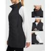 imagebaleaf Running Vest for Women Long Puffer Fall Coat Sleeveless Jacket Outerwear Winter Warm Fleece Hybrid LightweightBlack