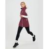 imagebaleaf Running Vest for Women Long Puffer Fall Coat Sleeveless Jacket Outerwear Winter Warm Fleece Hybrid LightweightWine Red