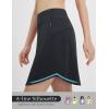 imagebaleaf Skorts for Woman 20quot Knee Length Golf Tennis Skirt High Waisted Long Athletic Casual Pockets UPF 50Black