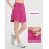 imagebaleaf Skorts for Woman 20quot Knee Length Golf Tennis Skirt High Waisted Long Athletic Casual Pockets UPF 50Rose Red