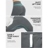 imagebaleaf Super High Waisted Leggings for Women with Pockets Stretchy Tummy Control Soft Yoga Workout Gym Petite PantsDark Gray