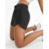 imagebaleaf Womens 3quot Athletic Shorts High Waist Running Workout Shorts with Zipper Pockets Gym Sports Quick Dry UPF 50Black