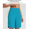 imagebaleaf Womens 3quot5quot7quot9quot High Waisted Swim Board Shorts Quick Dry Swimsuits Bottoms Trunks with PocketsAqua Blue