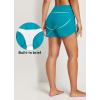 imagebaleaf Womens 3quot5quot7quot9quot High Waisted Swim Board Shorts Quick Dry Swimsuits Bottoms Trunks with PocketsAqua Blue
