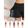 imagebaleaf Womens 3quot5quot7quot9quot High Waisted Swim Board Shorts Quick Dry Swimsuits Bottoms Trunks with PocketsBlack