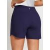 imagebaleaf Womens 3quot5quot7quot9quot High Waisted Swim Board Shorts Quick Dry Swimsuits Bottoms Trunks with PocketsDark Blue