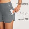 imagebaleaf Womens 3quot5quot7quot9quot High Waisted Swim Board Shorts Quick Dry Swimsuits Bottoms Trunks with PocketsDark Grey
