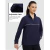 imagebaleaf Womens Fleece Golf Pullover Half Zip Running Jacket Thermal Shirts Winter Cold Weather Gear Water ResistantNavy Blue