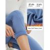 imagebaleaf Womens Fleece Lined Leggings Thermal Winter Warm Pants High Waisted Cold Weather Tights with Cross PocketsBlue