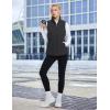 imagebaleaf Womens Lightweight Puffy Vest Quilted Winter Warm Outerwear Water Resistant Stand Collar Sleeveless Running JacketsBlack