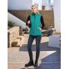 imagebaleaf Womens Lightweight Puffy Vest Quilted Winter Warm Outerwear Water Resistant Stand Collar Sleeveless Running JacketsGreen