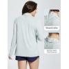 imagebaleaf Womens Long Sleeve Sun Shirts UPF 50 Lightweight Open Front Cardigan with Pockets Beach Cover Up SPF Sun WrapGreylong Sleeve